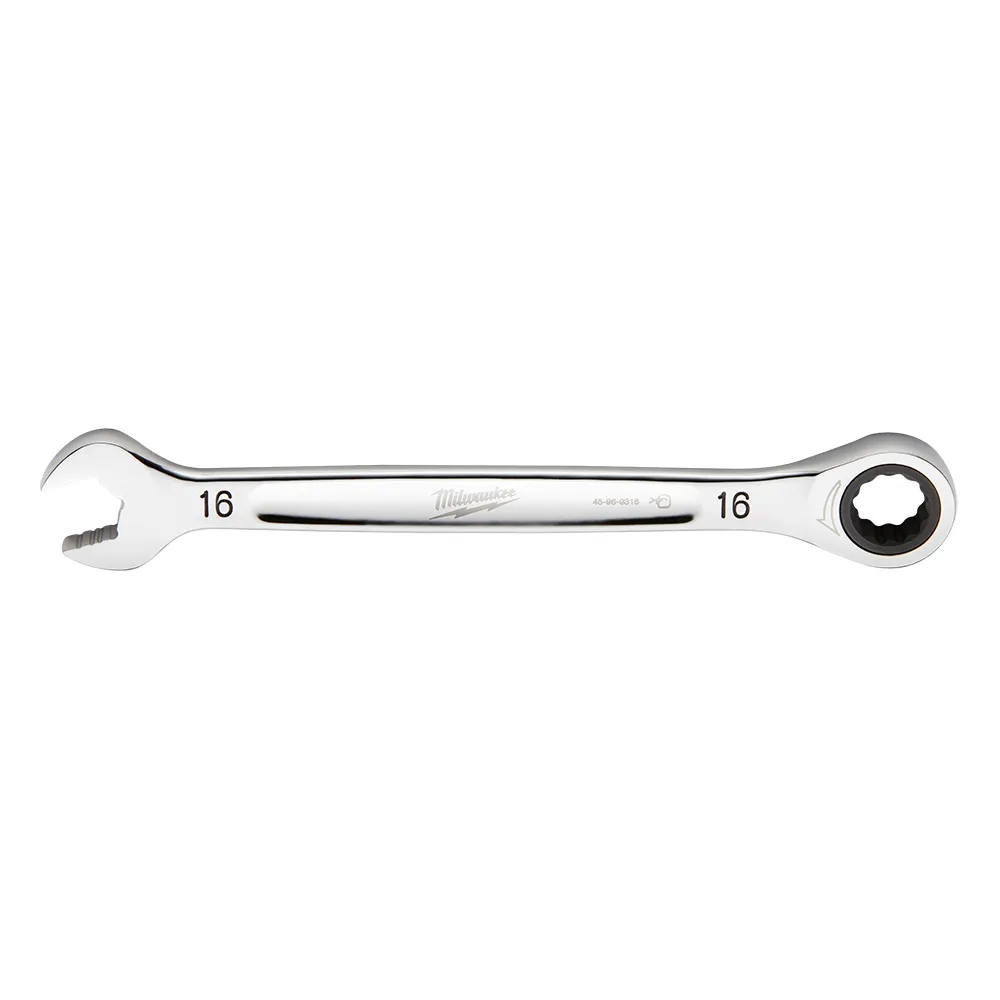 MILWAUKEE 16mm 144T Ring & Open Metric Ratcher Spanner 45969316