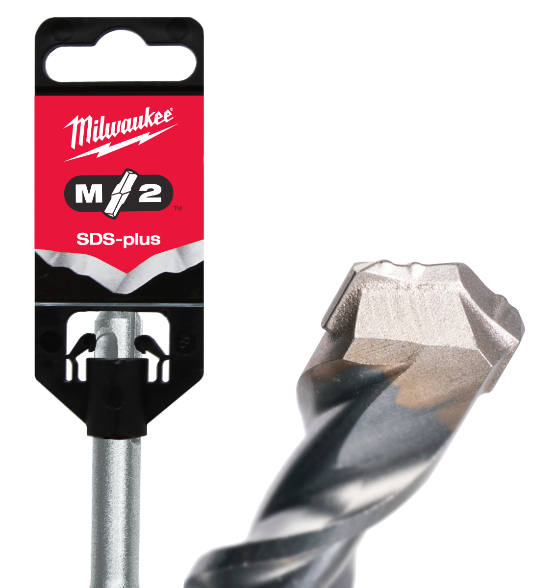 MILWAUKEE 8.0 x 160mm 2-Cutter TCT SDS-Plus Hammer Drill Bit - M2 4932307071