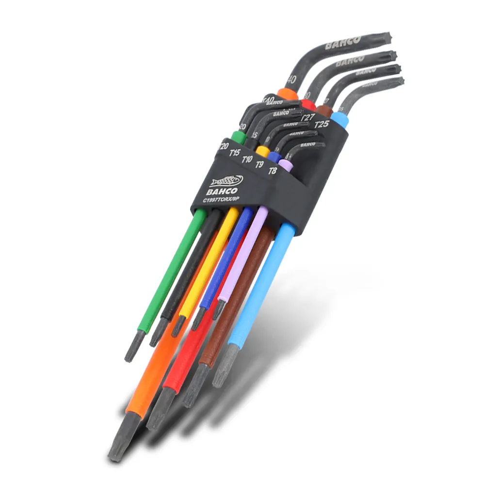BAHCO Torx Coloured L-Key Set - 9 Piece C1997TORX/9P