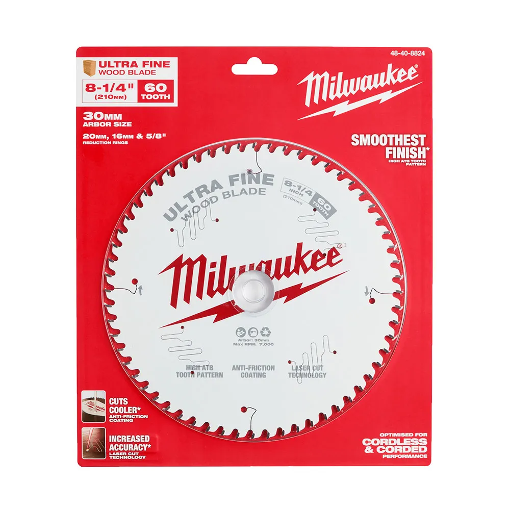 MILWAUKEE 210mm 60T Ultra Fine Circular Saw Blade 48408824