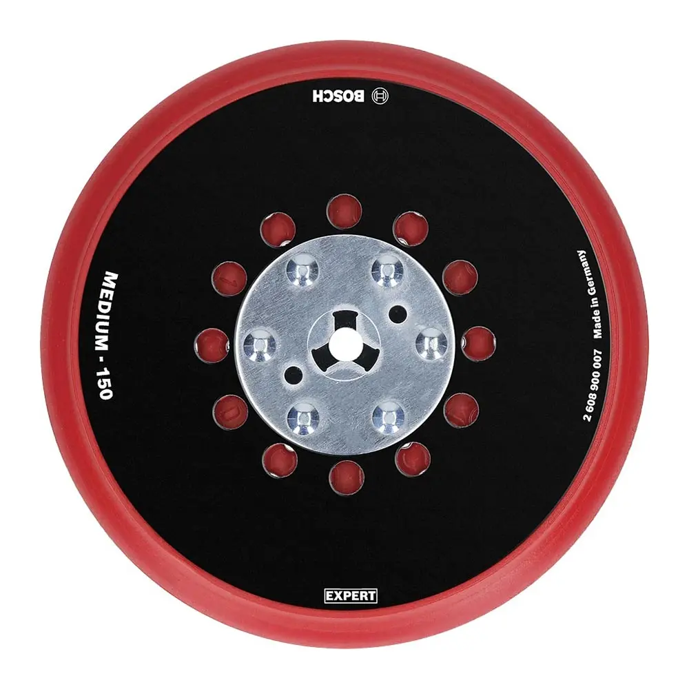 BOSCH 150mm Medium Hook & Loop Random Orbital Sander Backing Pad - Universal 2.608.900.007
