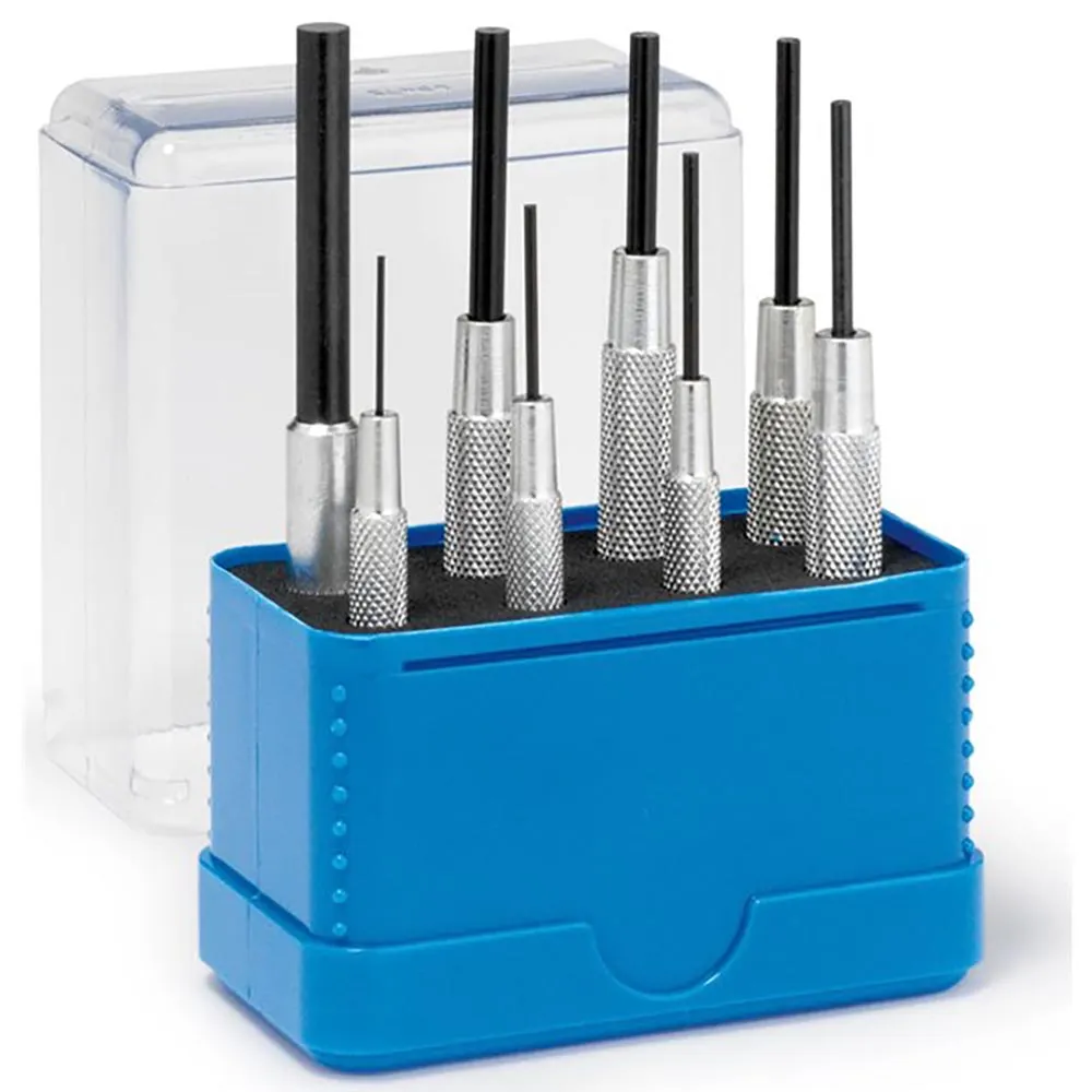 RENNSTEIG 8 Piece Parallel Pin Punch Set with Guide Sleeve 457102