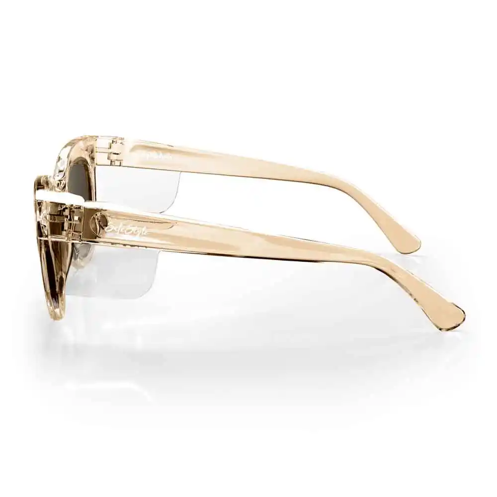 SAFESTYLE Harps Champagne Frame Polarised Lens Safety Spectacles HCHP100