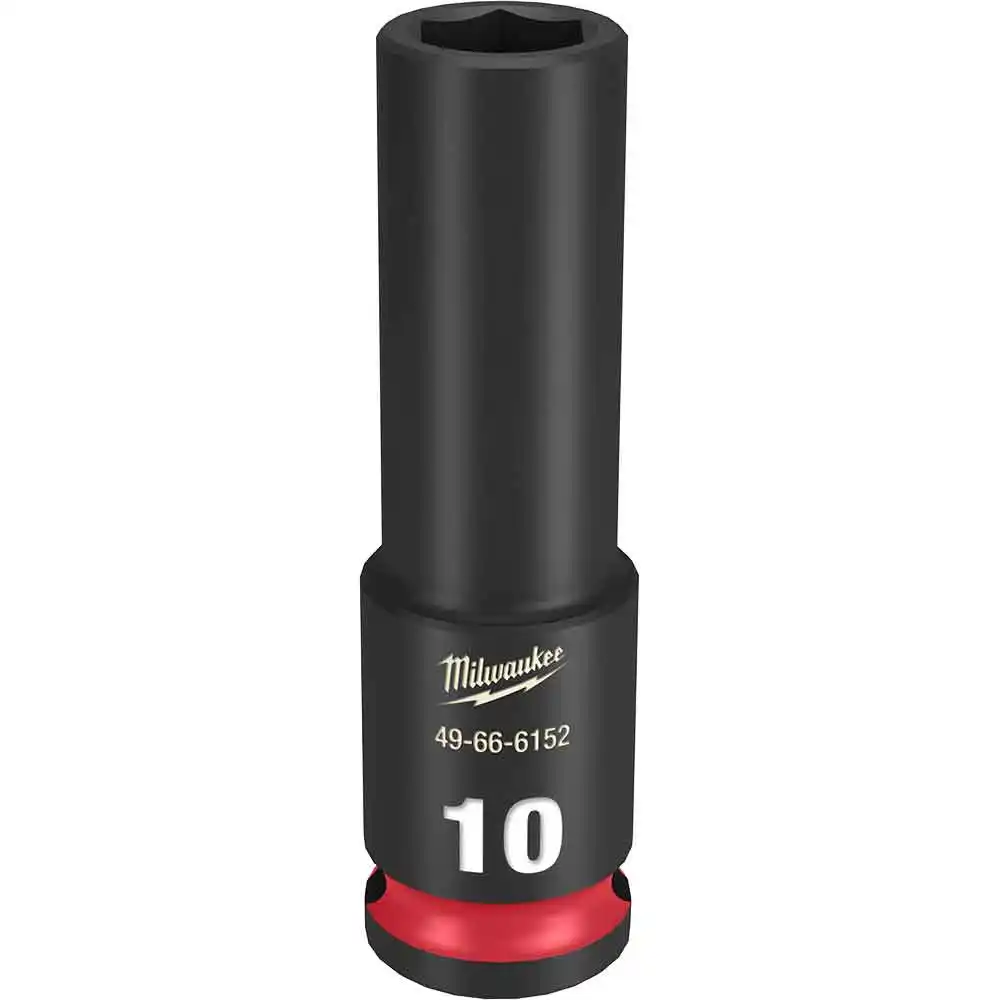 MILWAUKEE SHOCKWAVE 3/8" Drive 10mm Deep 6 Point Impact Socket 49666152