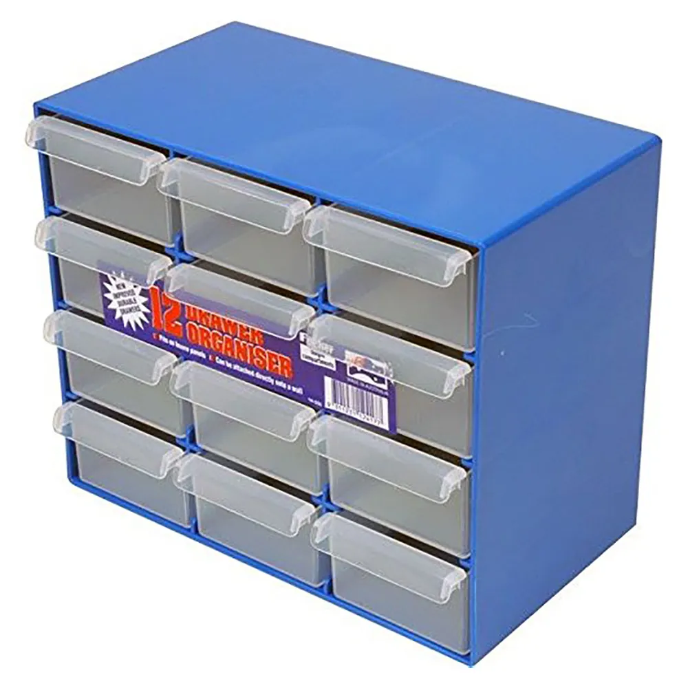 FISCHER 230 x 128 x 188mm 12 Draw Organiser Drawer Storage 1H050