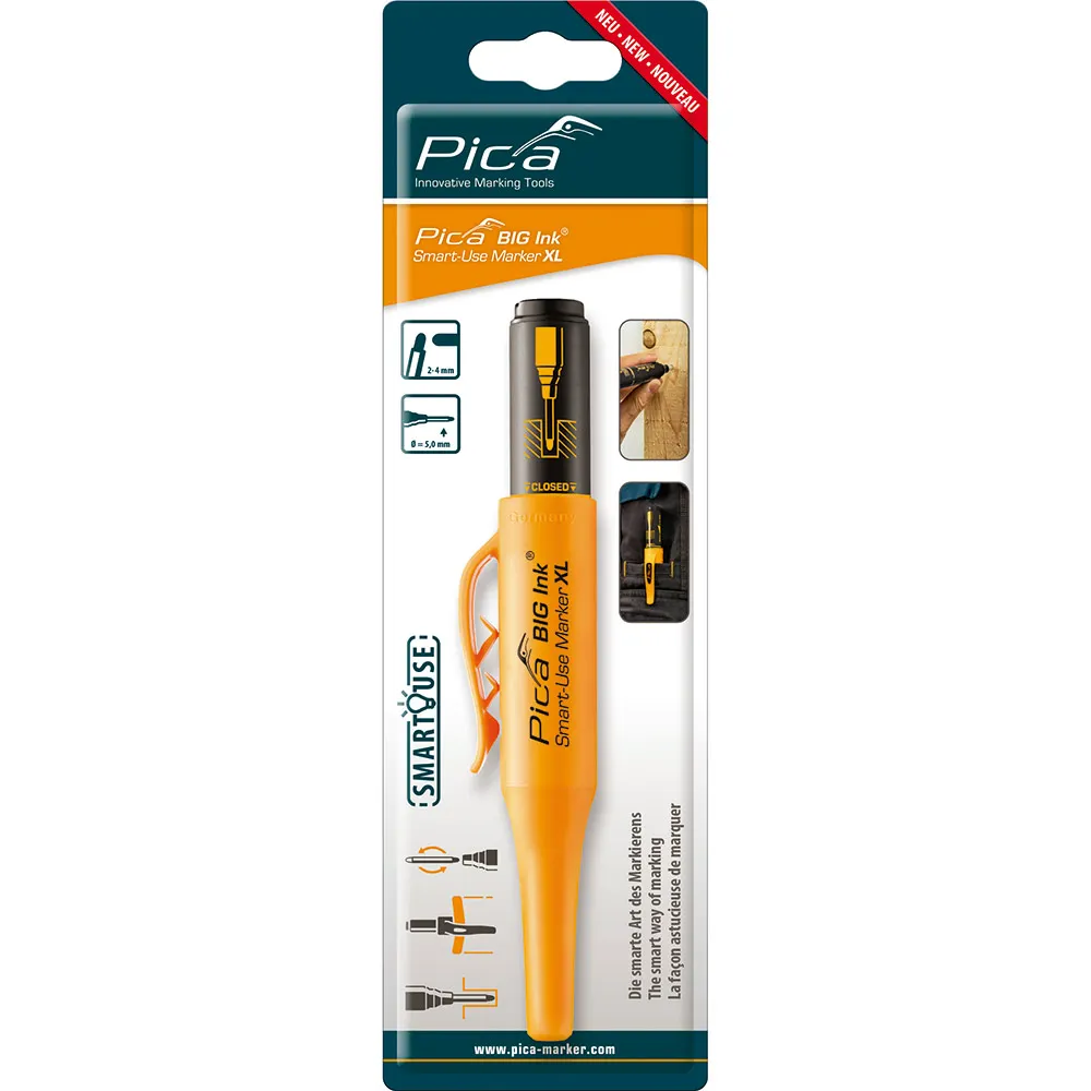 PICA Deep Hole XL Black Permanent Marker 17046SB