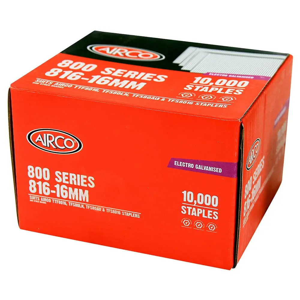 AIRCO 800 Series Staples - 16 x 13mm SF80160