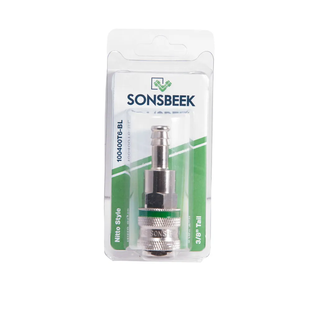SONSBEEK Nitto style One Touch Coupling 3/8inch Hose Barb BL100400T6