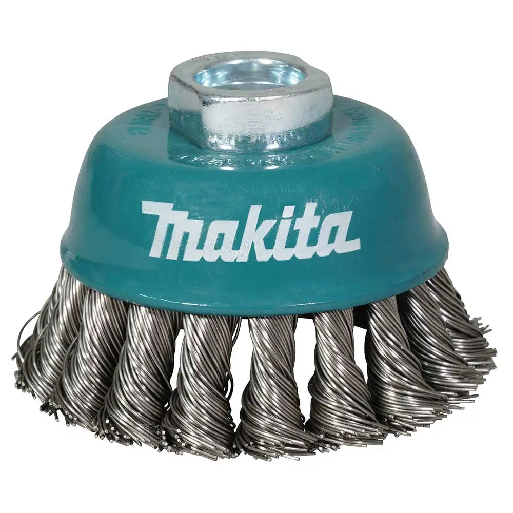 MAKITA 75mm x M14-2 Stainless Steel Cup Brush Knotted D-77497