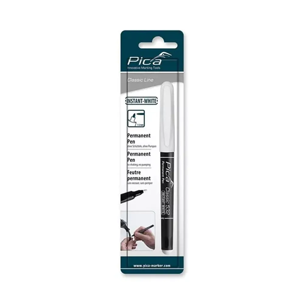 Pica-Classic 523 Instant-White Permanent Pen Blister 532/52/SB