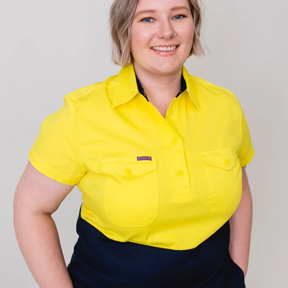GREEN HIP Hi-Vis Light Weight Shirt Short Sleeves Yellow/Blue SSS-HIVIS-YB 06
