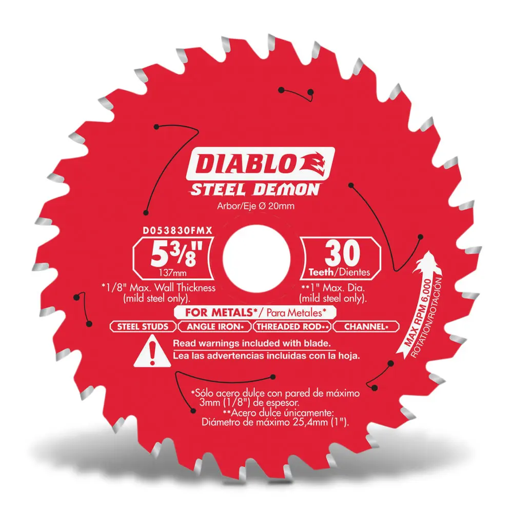DIABLO 136mm 30T Ferrous Metals STEEL DEMON Saw Blade F03F013683