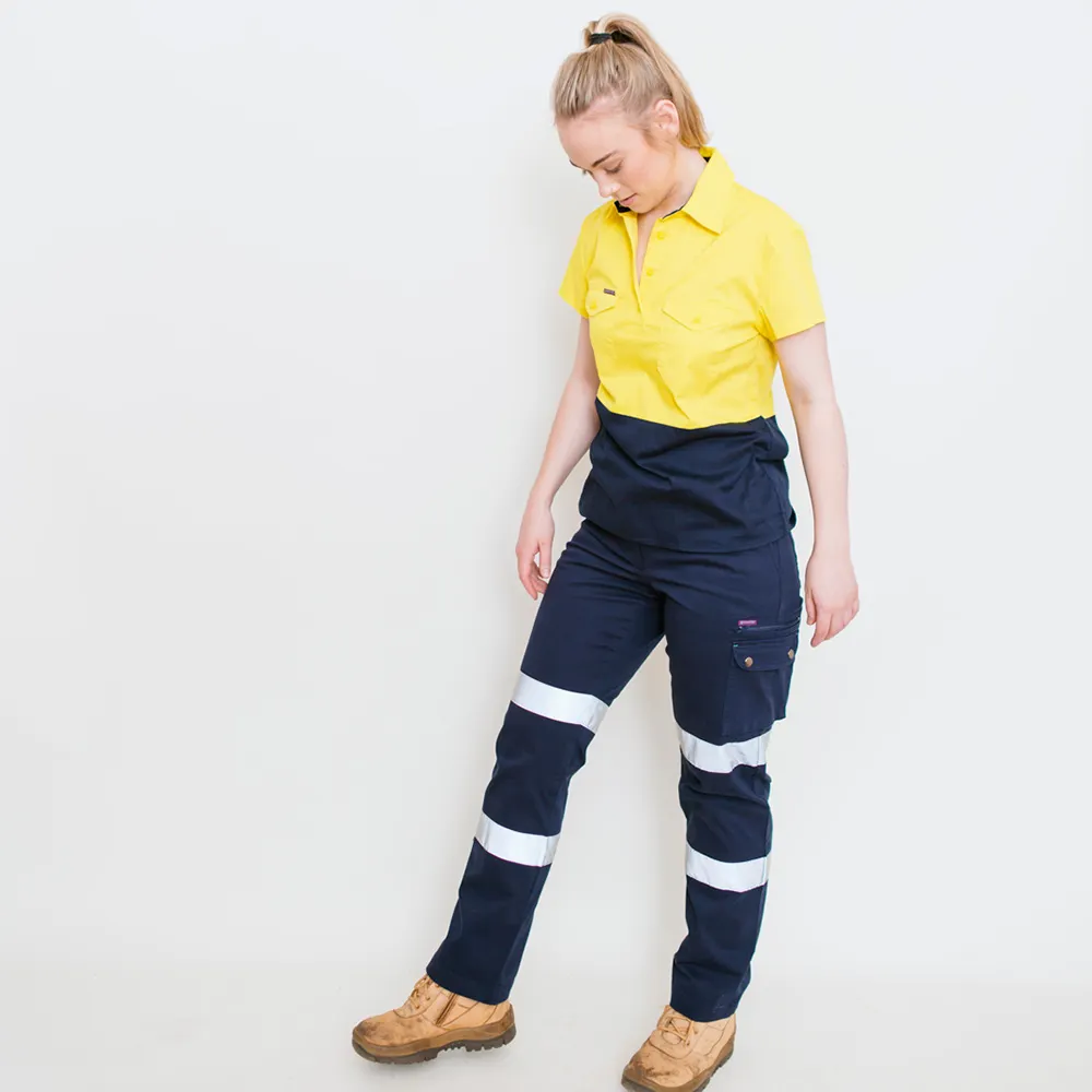 GREEN HIP Hi-Vis Light Weight Shirt Short Sleeves Yellow/Blue SSS-HIVIS-YB 06