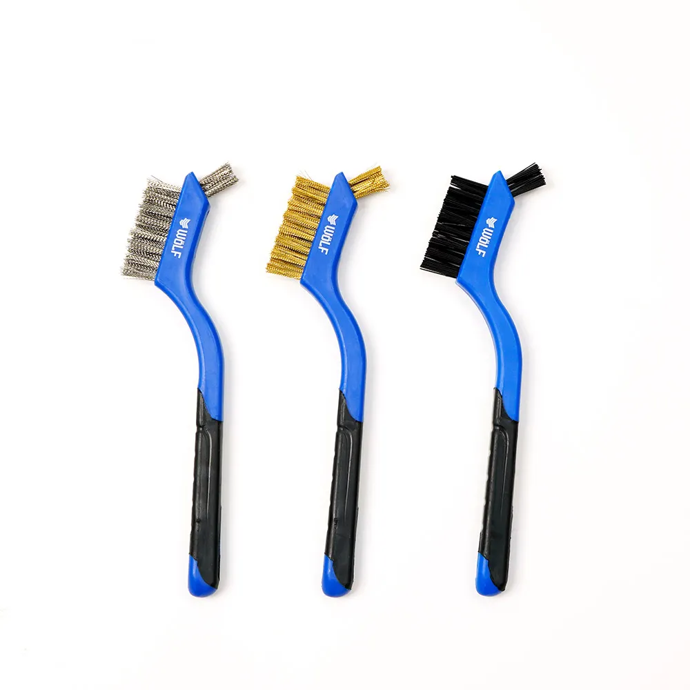 WOLF 175mm Brush Wire Hand Set - 3 Piece WWB175