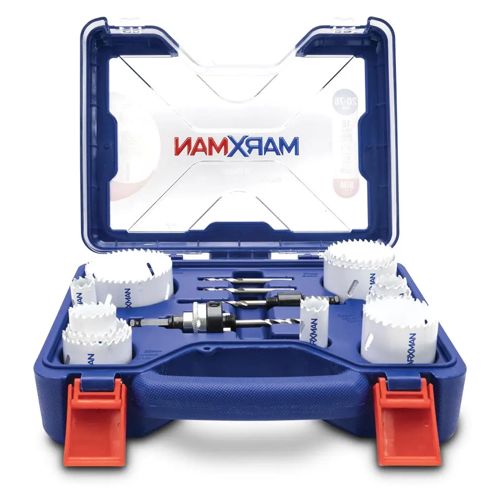 MARXMAN 20-76mm Bi-Metal/Wood Maintenance Holesaw Set - 16 Piece MHSBIM16PC