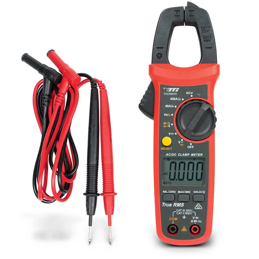 TTI 400A AC/DC Auto-Ranging True RMS Clamp Meter TTICM600V