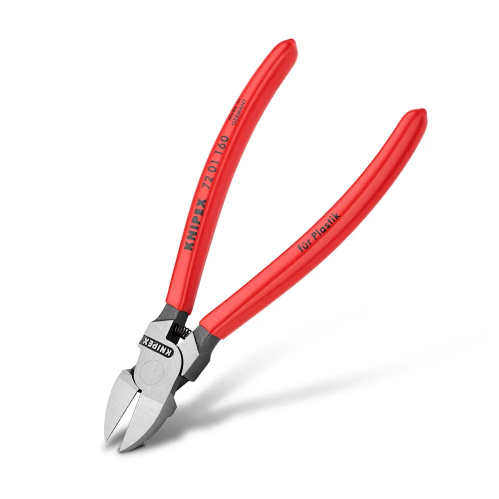 KNIPEX 160mm Diagonal Cutters for Plastic 7201160SB