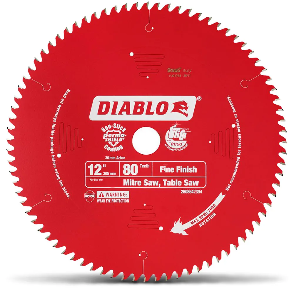 DIABLO 305mm 80T Fine Finish Saw Blade 2608642394