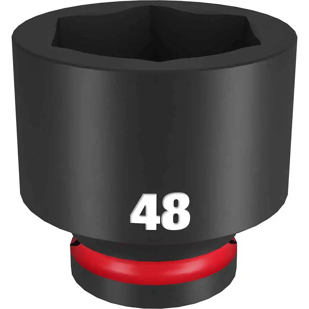 MILWAUKEE SHOCKWAVE 3/4inch Drive 48mm Standard 6 Point Impact Socket 49666386