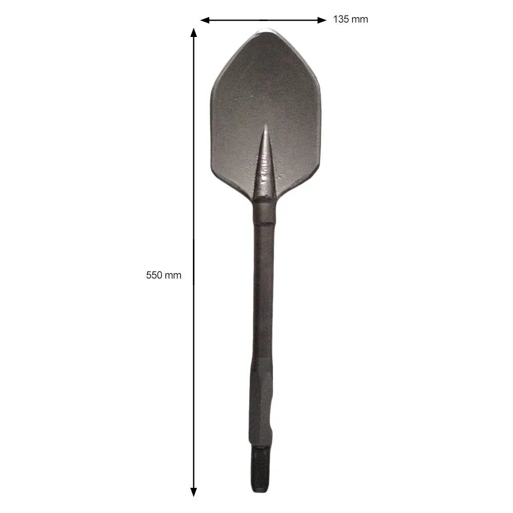 DETROIT 135 x 550mm 30mm-Hex Pointed Digging Spade TTPS135HEX