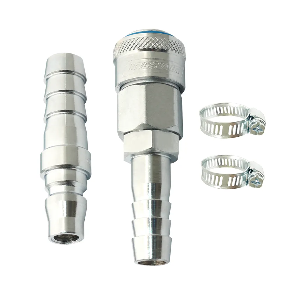 IRONAIR ONE TOUCH 1/2inch Nitto Style Air Coupler Kit 4pc SA4418S2