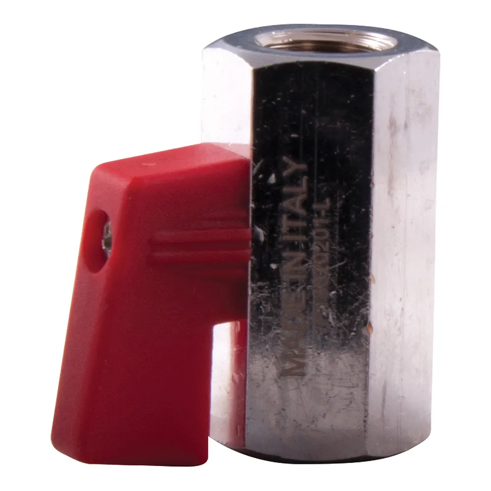 SONSBEEK VALVE MINI BALL 1/4inch BSP FEMALE-FEMALE, BRASS