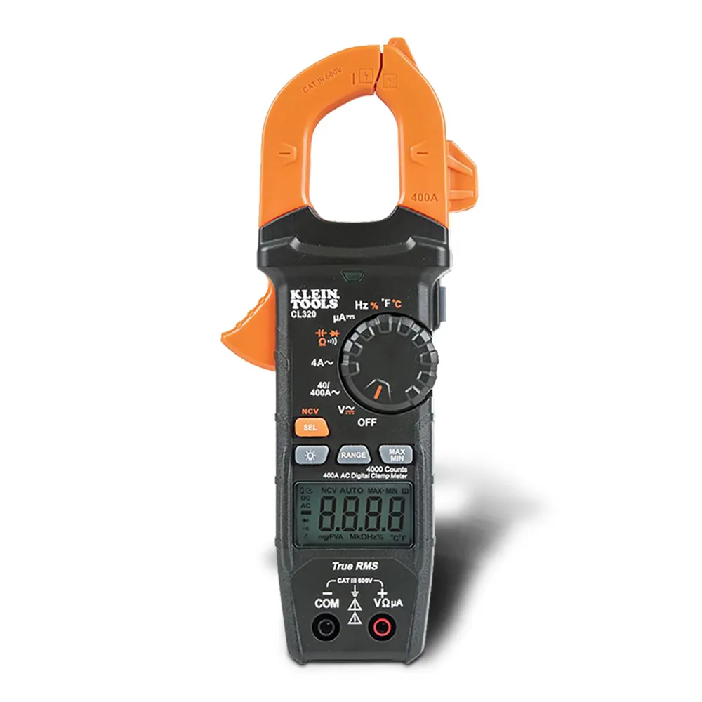 KLEIN HVAC Digital Clamp Meter AC Auto-Ranging 400 Amp A-CL320