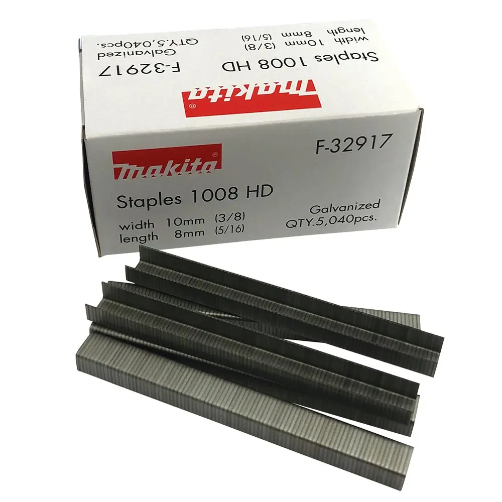 MAKITA 8 x 10mm Staple Galvanised Crown DST221 5040PC F32917