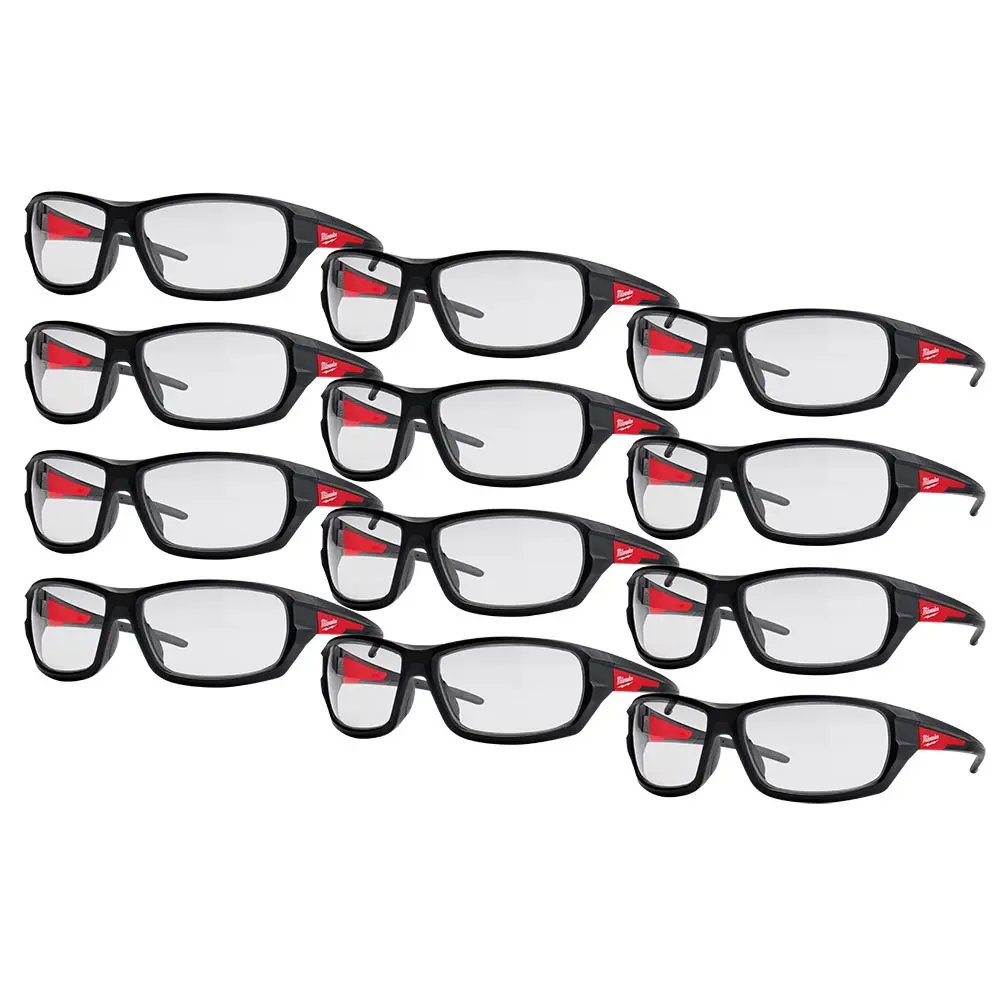 MILWAUKEE Performance Clear Safety Glasses - 12 Pack 48732920A
