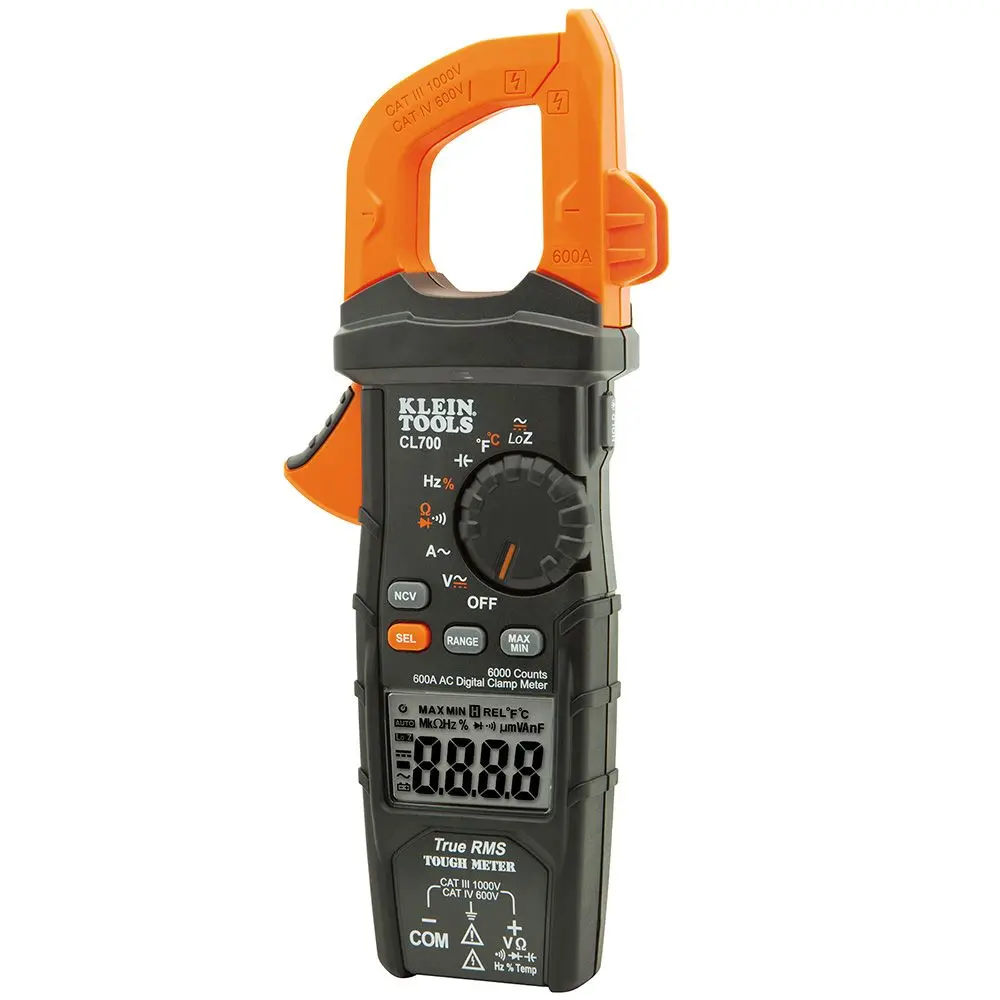 KLEIN 600V CAT4 LoZ 1000V CAT3 AC/DC Digital Clamp Meter ACL700