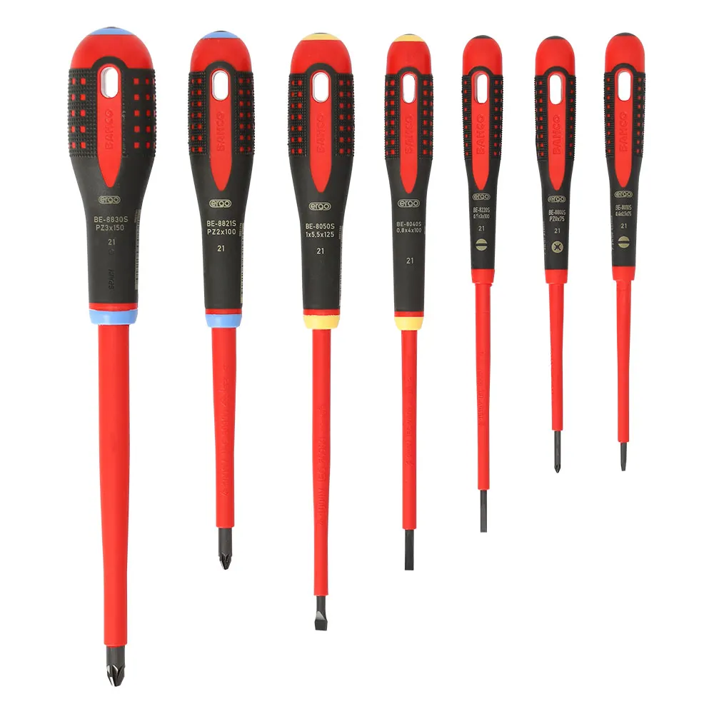 BAHCO 7 Piece 1000V VDE Insulated Screwdriver Set BE-9888S