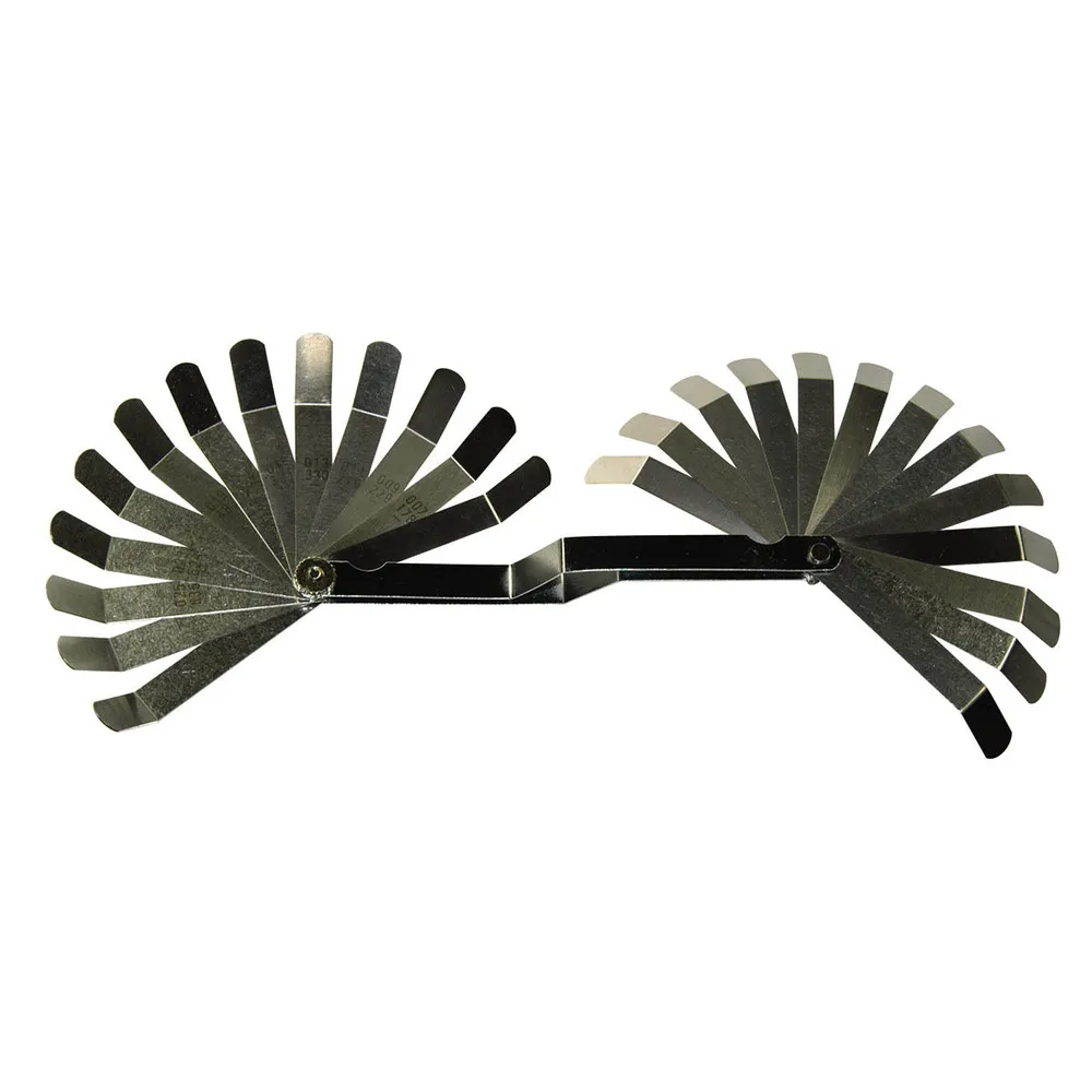 TOLEDO Feeler Gauge - Cranked 26 Blade Metric/Imperial (0.127mm (0.005)0.762mm (0.030))