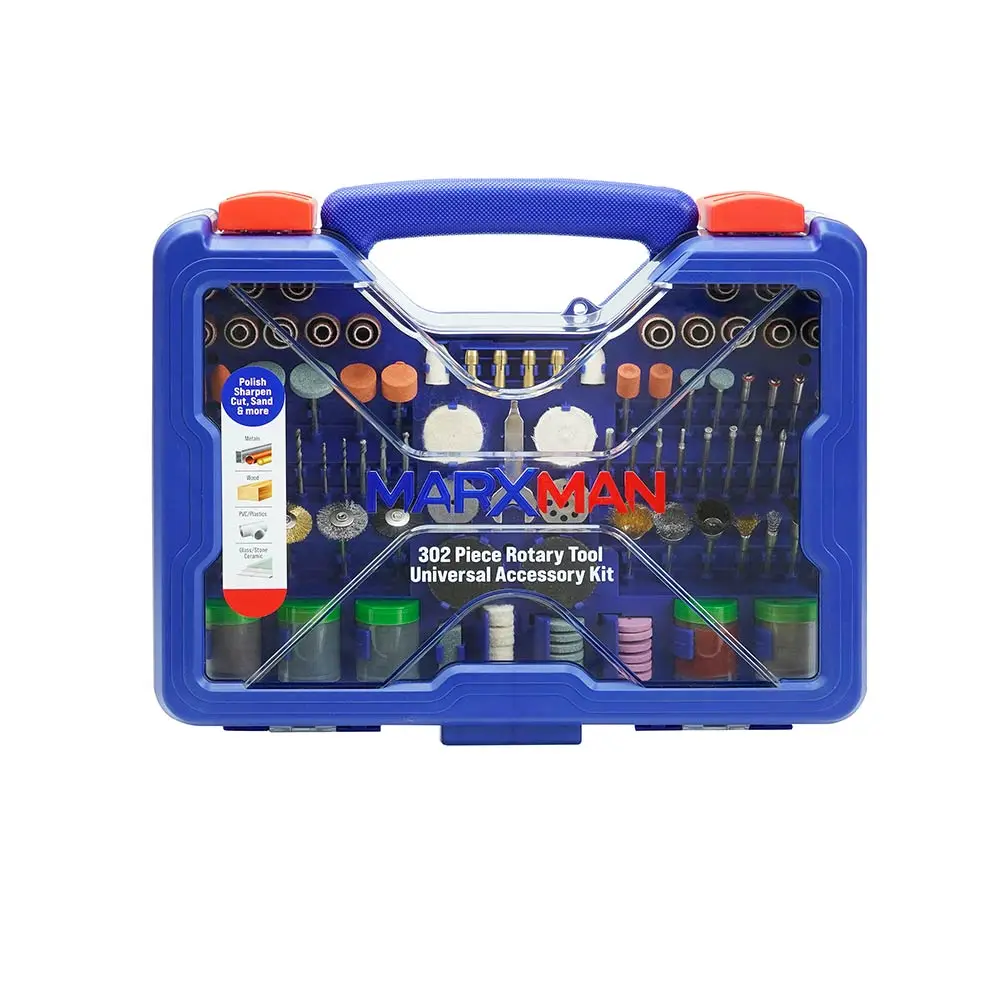 MARXMAN Rotary Tool Universal Accessory Kit - 302 Piece MXRTPK302PA