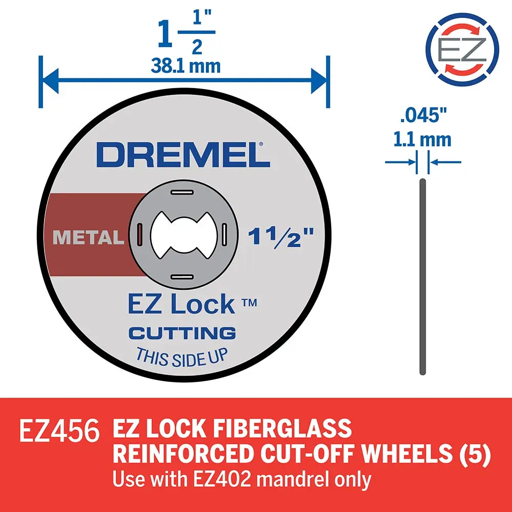 DREMEL 38mm EZ Lock Cut-off Wheel (EZ456) 2615E456AJ