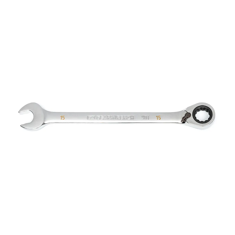 GEARWRENCH 15mm 90T R/OE Ratcheting Reversible Combination Wrench 86615