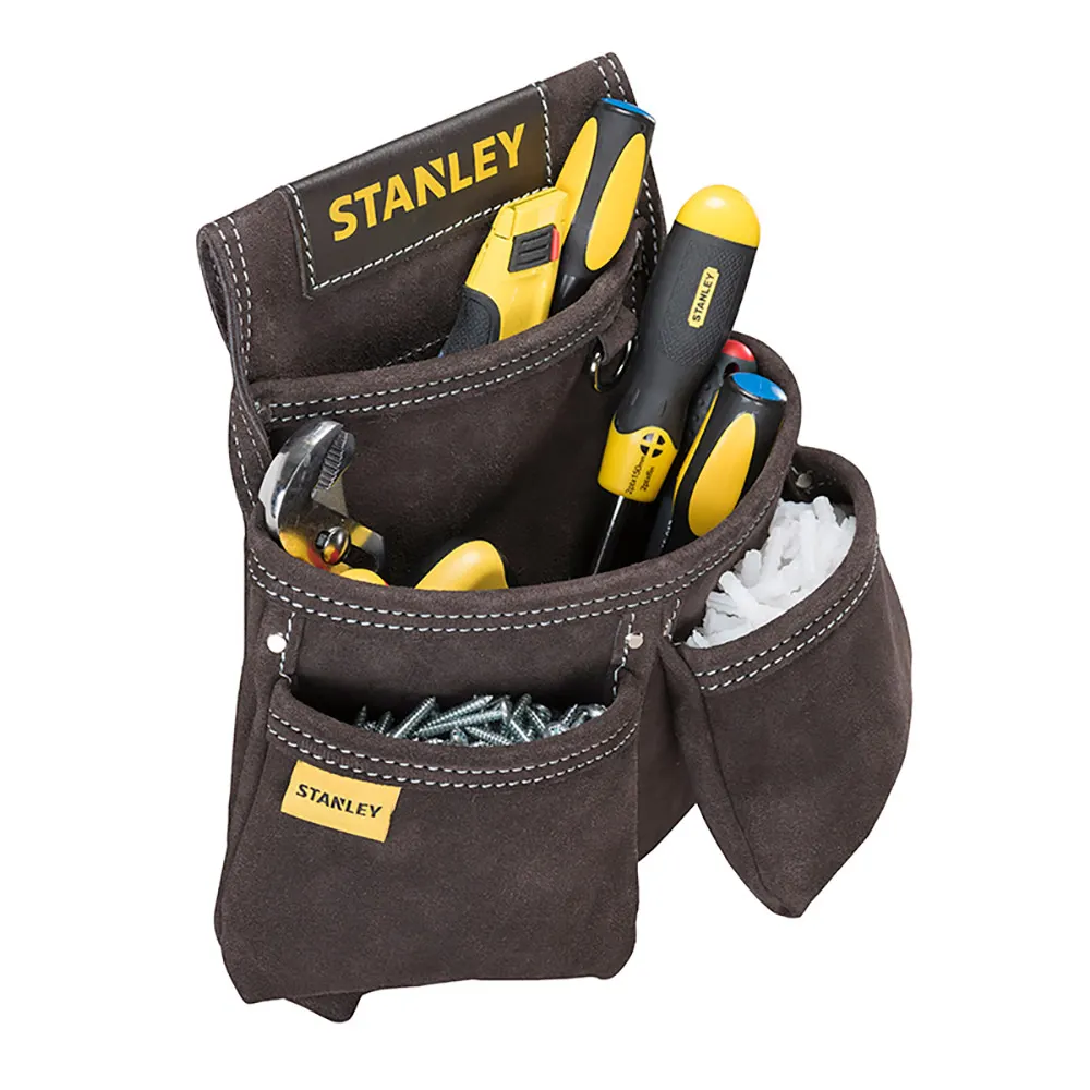 STANLEY Tool Leather Double Nail Pocket Pouch STST1-80116