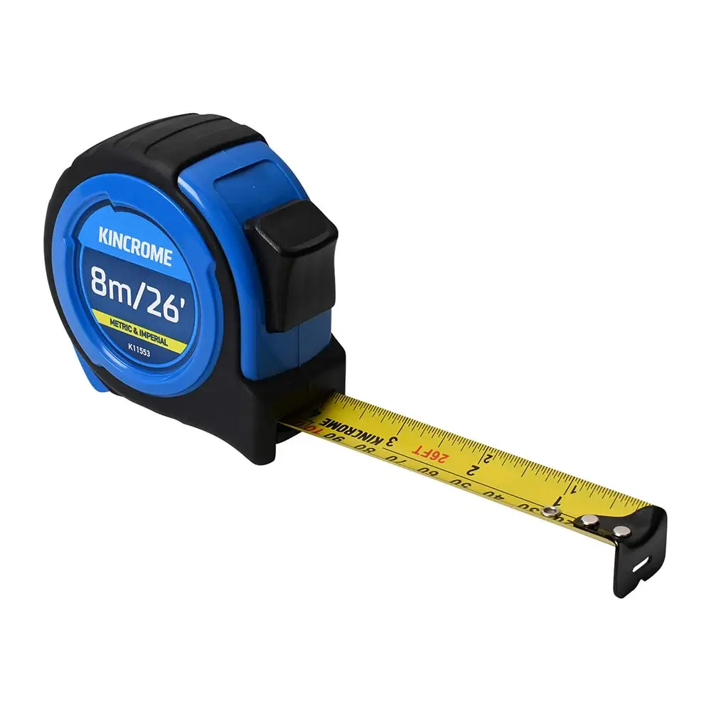 KINCROME 8m/26ft Nylon Coated Tape Measure K11553