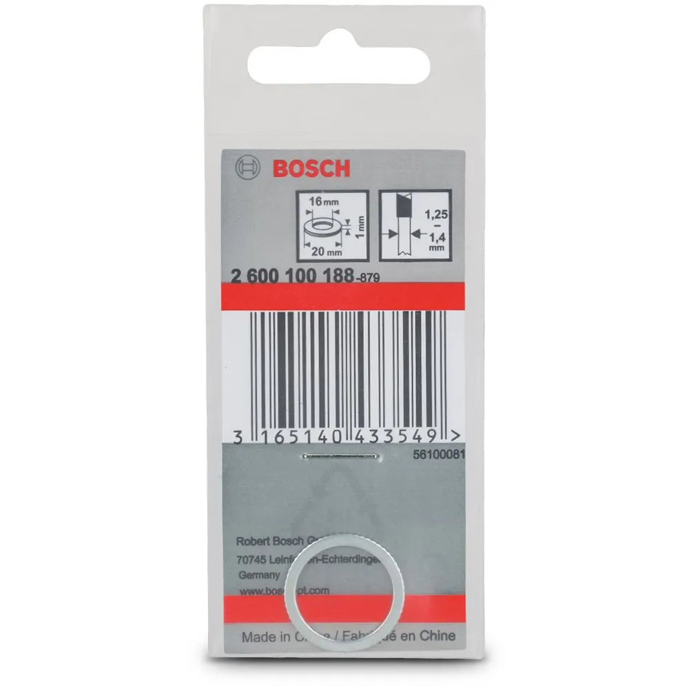 BOSCH 20 x 16 x 1.0mm Circular Saw Blade Reduction Bush