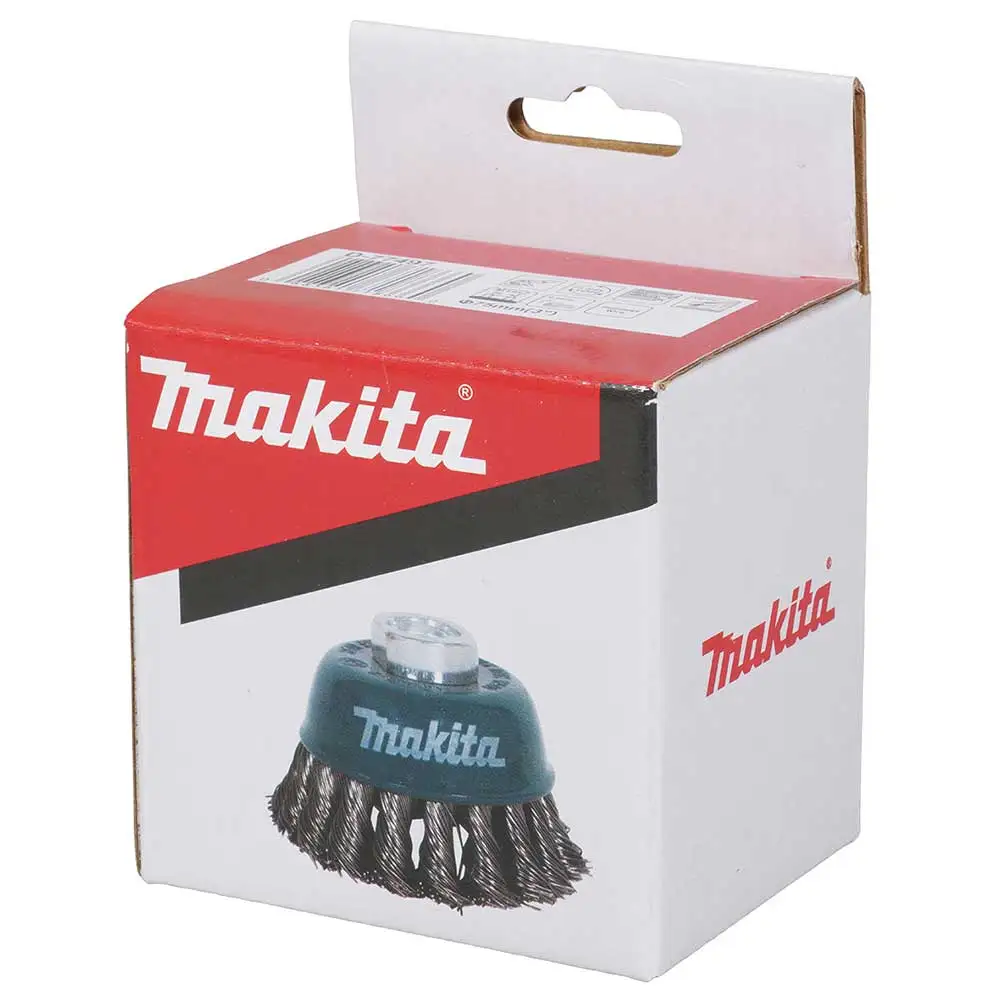 MAKITA 75mm x M14-2 Stainless Steel Cup Brush Knotted D-77497