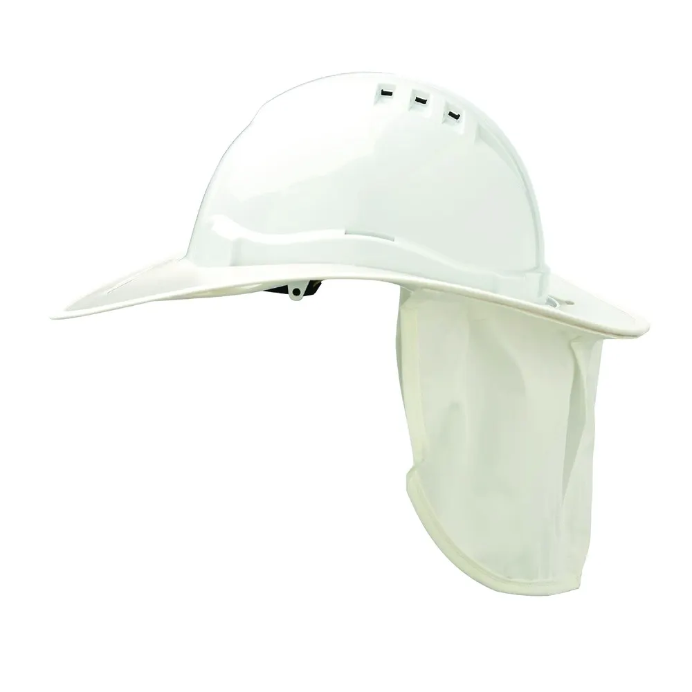 PROCHOICE Safety Hardhat Neck Flap Suits HHV6 White V6PB-W