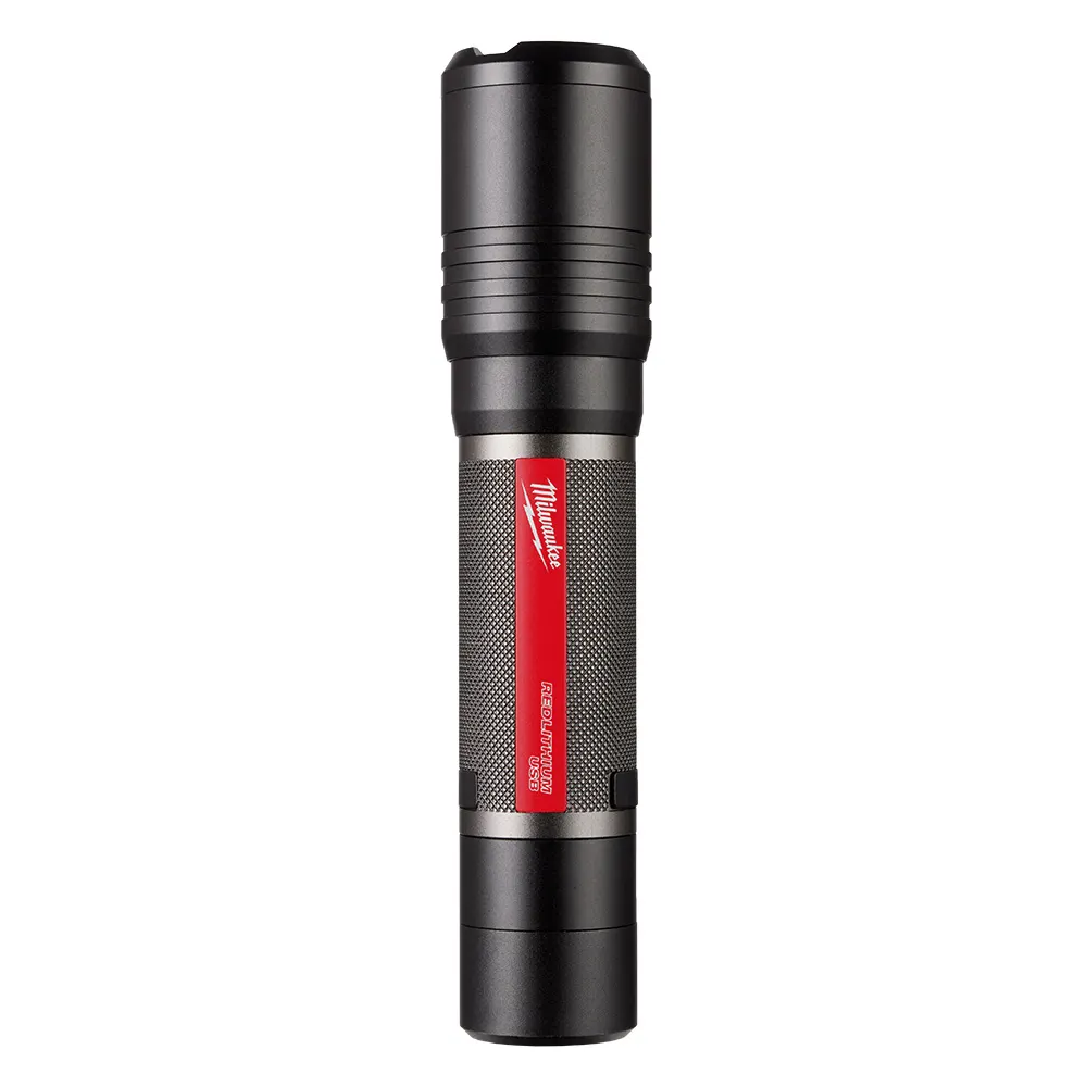 MILWAUKEE 4V REDLITHIUM USB Rechargeable Slide Focus Flashlight Kit L4FL2000301
