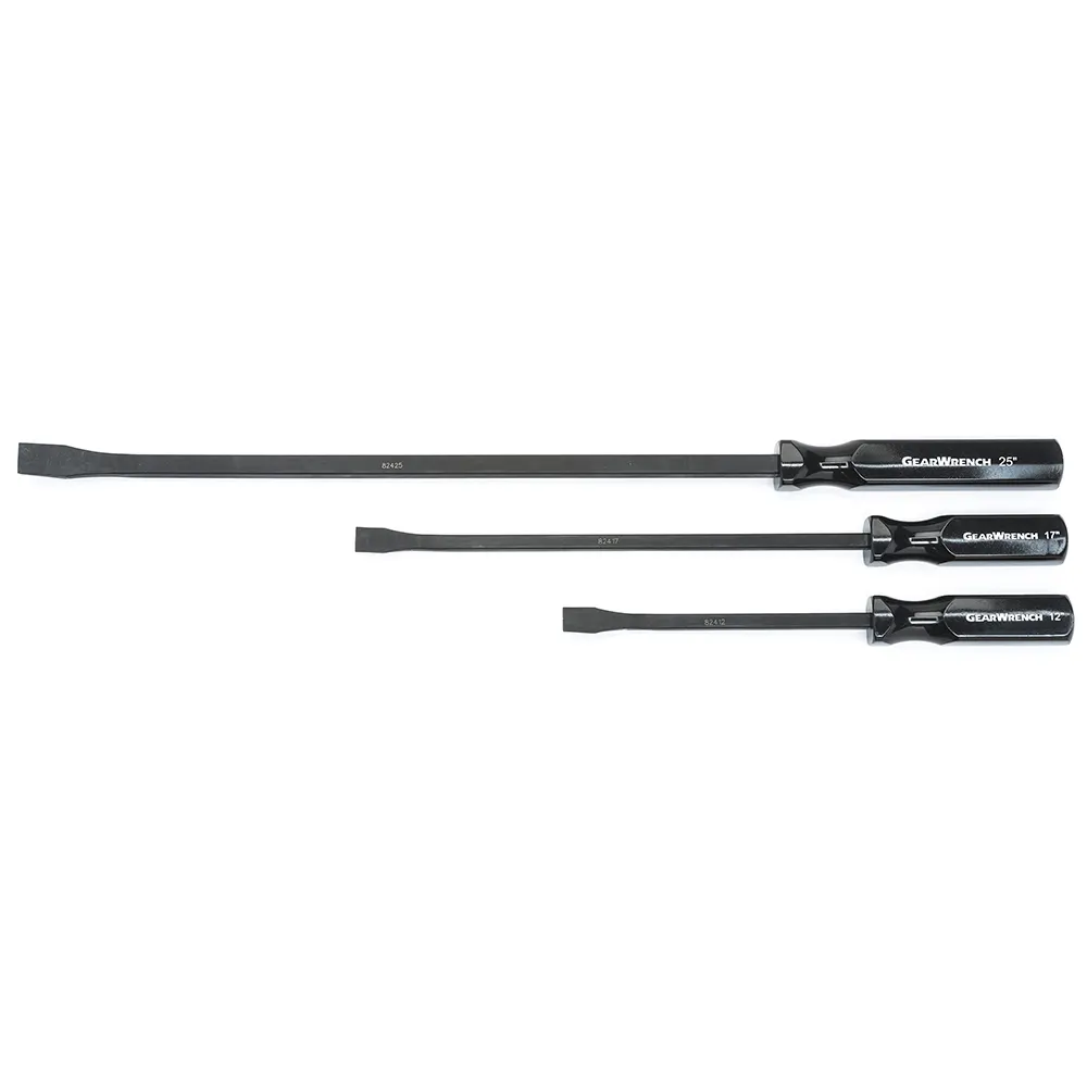 GEARWRENCH 3 pcs Angled Tip Pry Bar Set 12inch, 17inch & 25inch 82403