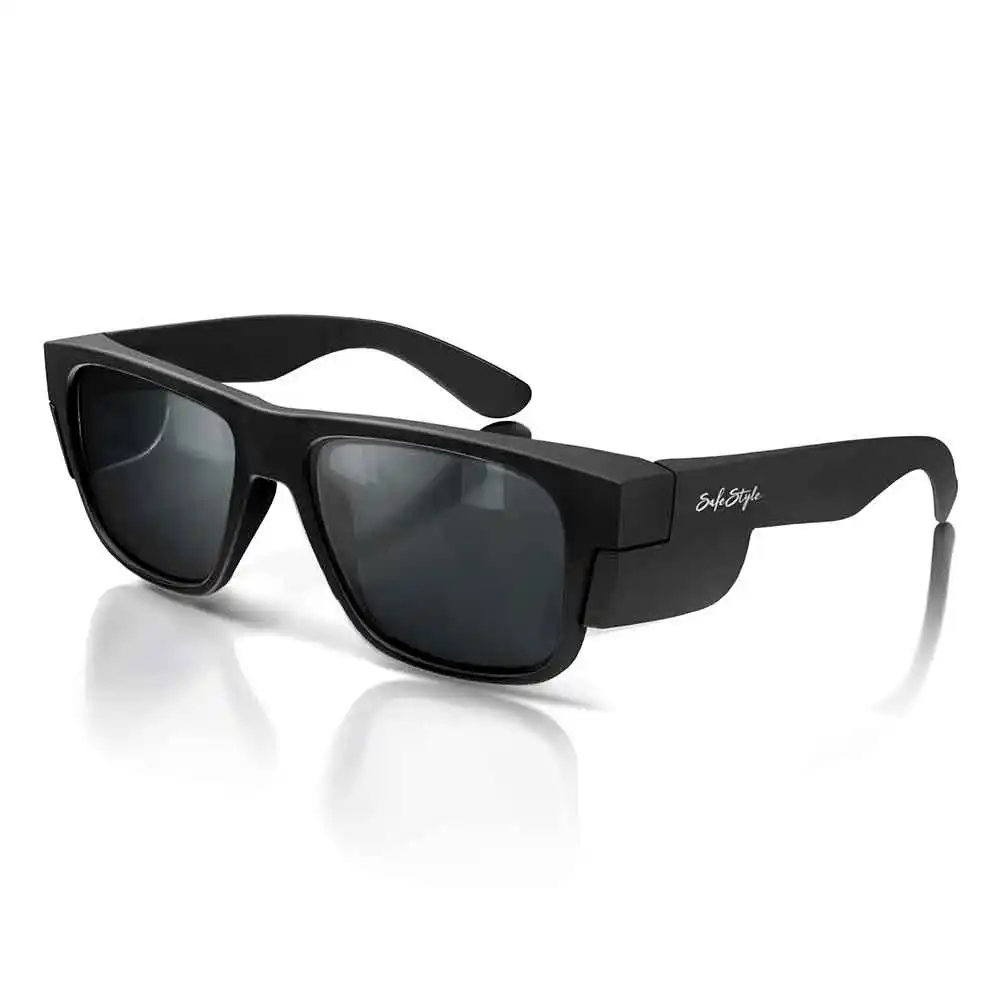SAFESTYLE Fusions Matte Black Frame Polarised UV400 Lens Safety Glasses FMBP100