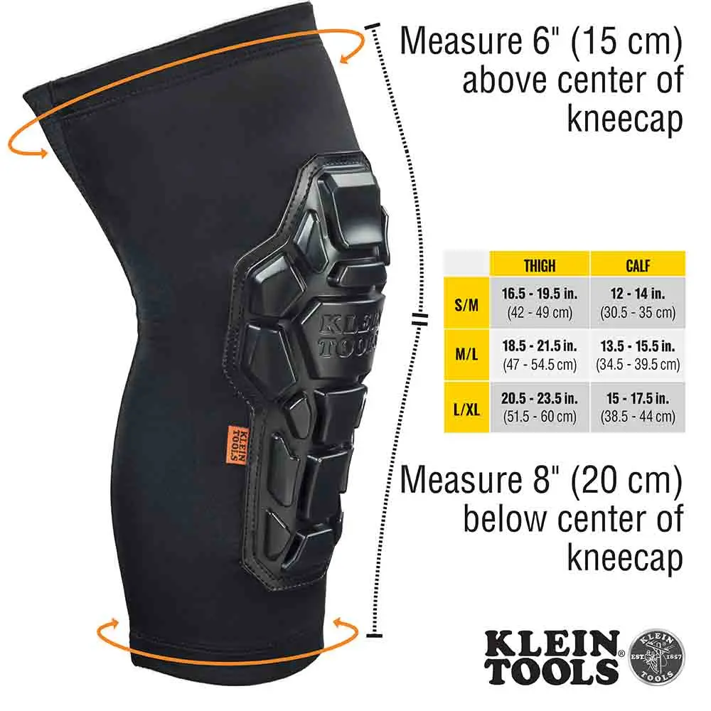 KLEIN Heavy Duty Knee Pads Sleeves S/M A-60615