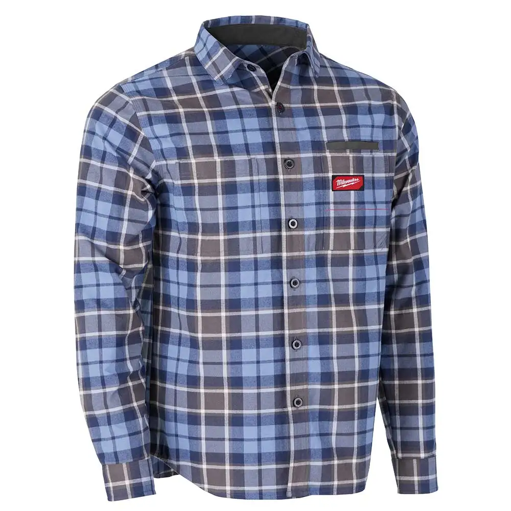MILWAUKEE Gridiron Flannel Shirt Blue