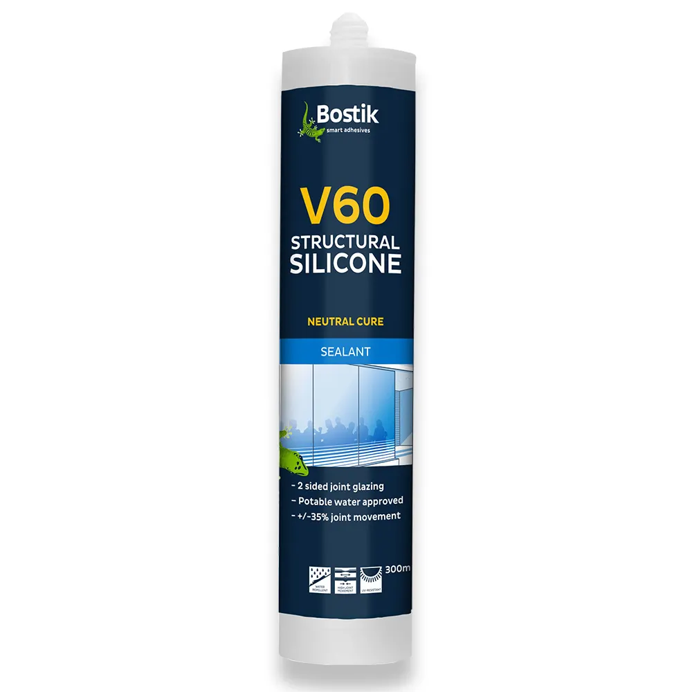 BOSTIK 300ml V60 Glazing Sealont Silicone 30840229