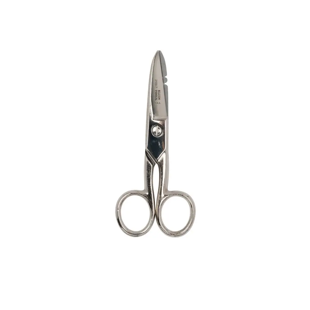 KLEIN Electrician's Scissors - Nickel Plated A21007