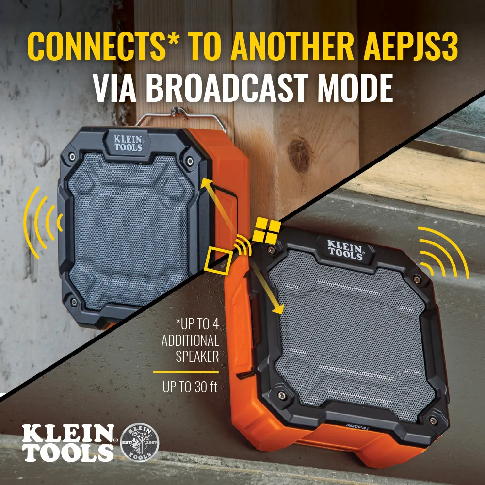 KLEIN 10w Bluetooth Waterproof Portable Radio Speaker A-AEPJS3