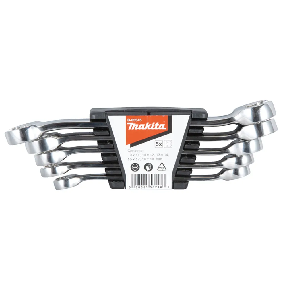 MAKITA Flare Nut Wrench Set - 5 Piece B-65545