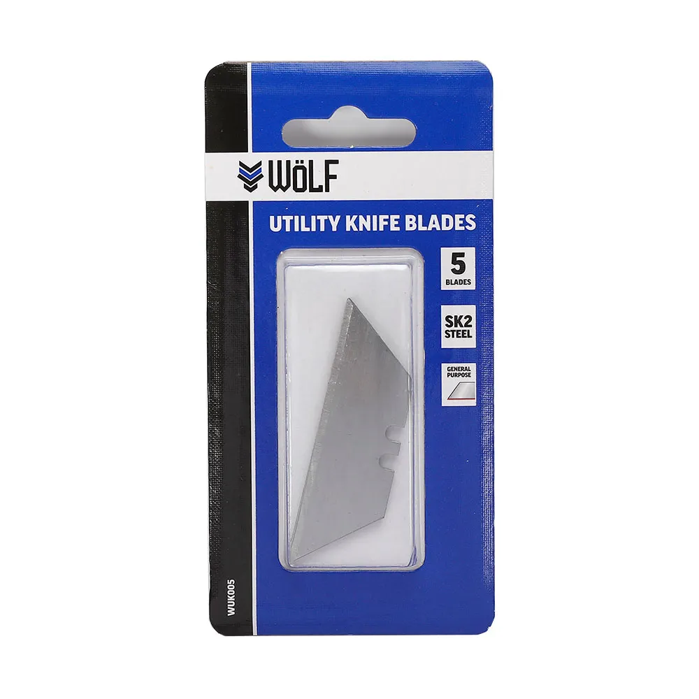 WoLF 5 Pack Utility Knife Blades WUK005
